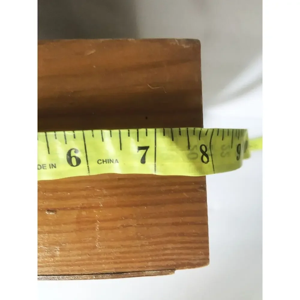 Vintage 3 Drawer Box with Metal Scroll Fronts Stand Alone or Wall Hanger